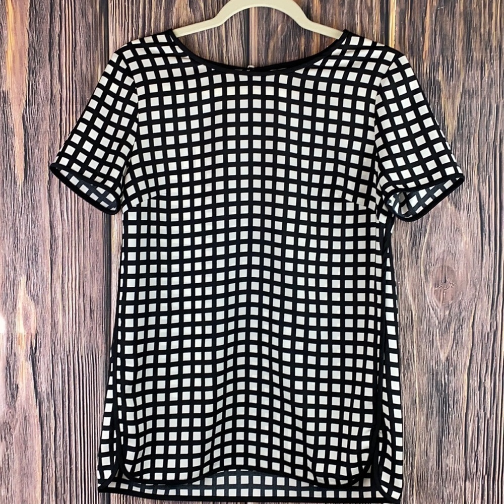 J. Crew Black & White Blouse